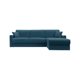 Canapé d'angle réversible tissu recyclé déhoussable Arthur
