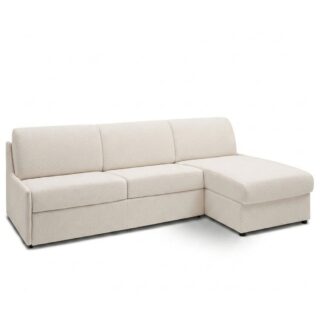 Canapé d’angle convertible express 120 cm sommier lattes tissu tweed Mistral – RISTRETTO ANGLE