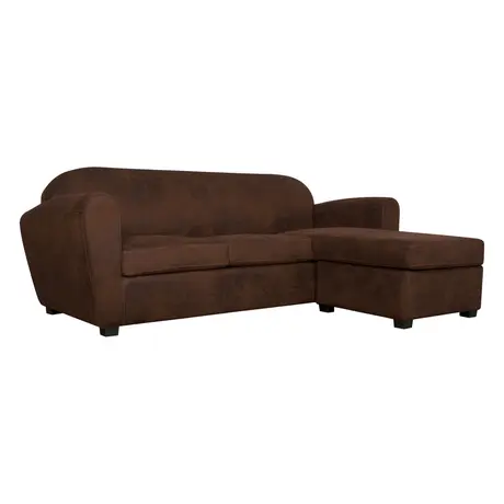 Canapé d'angle microfibre aspect cuir vieilli Owen – Image 3
