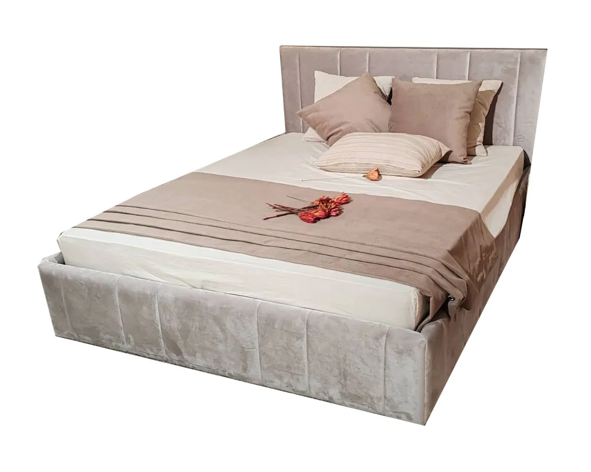 Ensemble chambre adulte 6 pièces Papauta | Cachemire, chêne foncé, gris | Design contemporain – Image 2