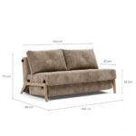 Canapé-lit compact 3 places – CUBED WOOD 140 Innovation Living – Image 2