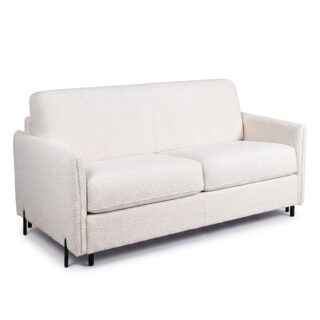 Canapé convertible express 2 places tissu bouclette – GRENELLE
