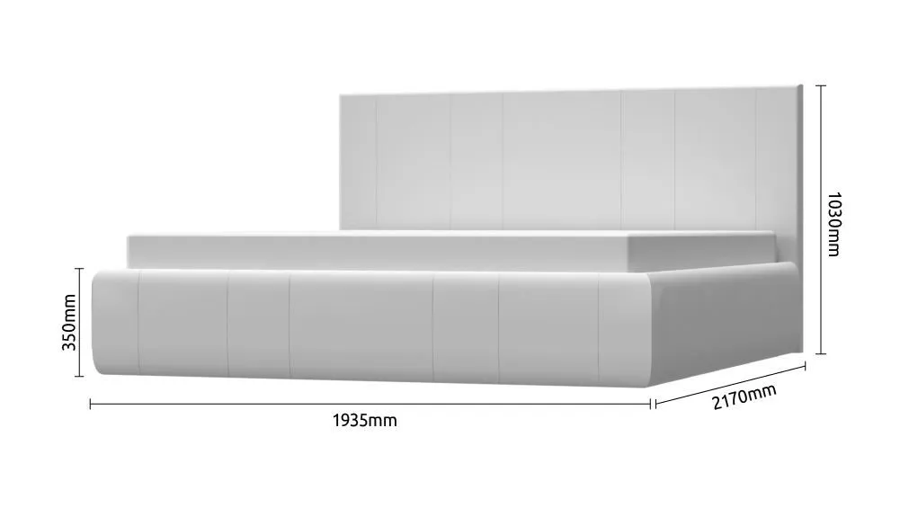 Ensemble chambre adulte 6 pièces Papauta | Cachemire, chêne foncé, gris | Design contemporain – Image 4