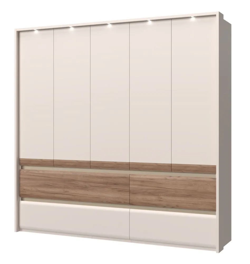 Ensemble chambre adulte 6 pièces Papauta | Cachemire, chêne foncé, gris | Design contemporain – Image 8