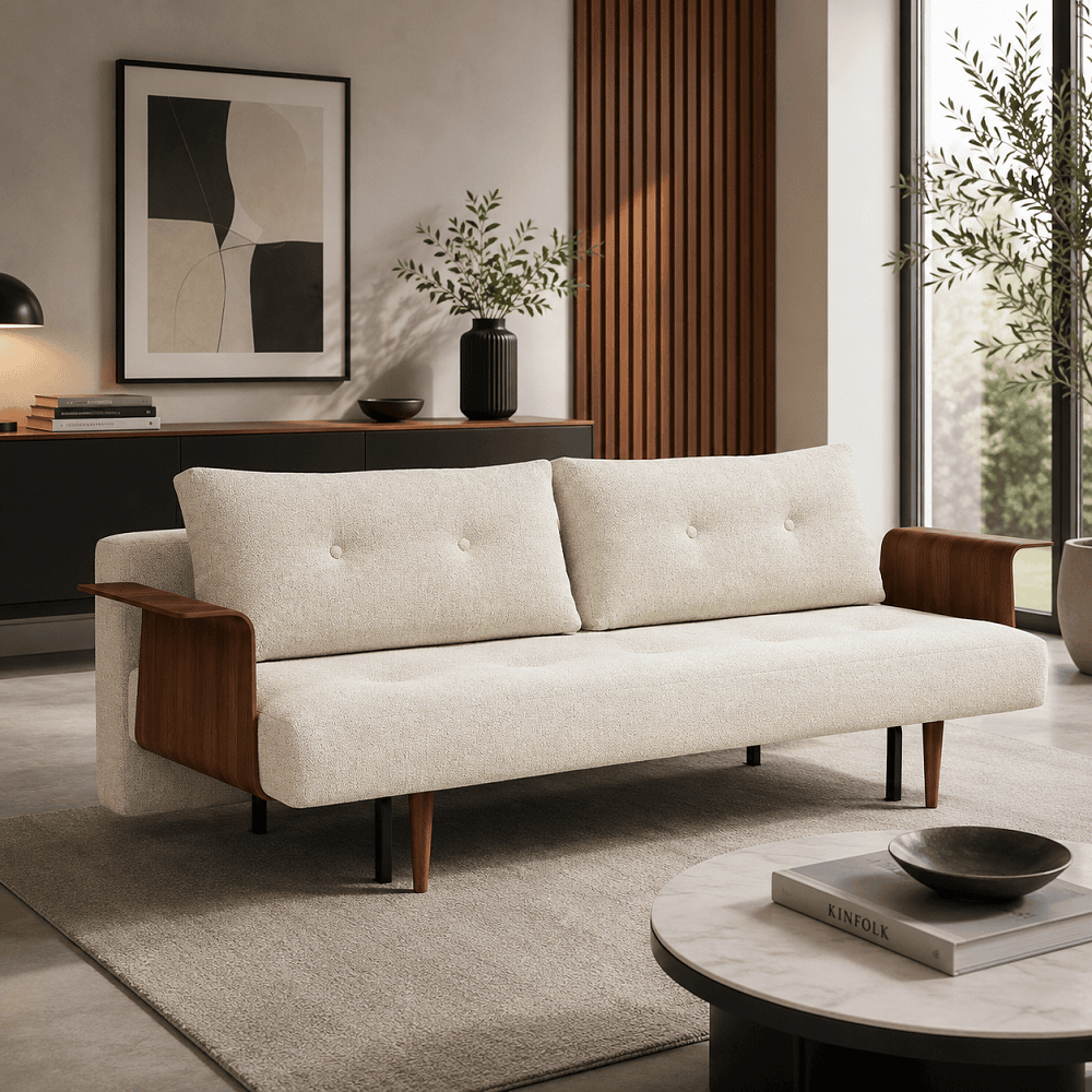 Canapé-lit avec accoudoirs couchage 140 x 200 cm – RECAST ARMS Innovation Living – Image 2