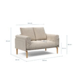 Canapé-lit multifonctionnel couchage 80 x 200 cm – ROLLO BOW SPRING Innovation Living