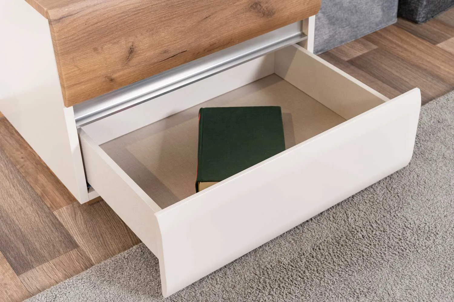 Ensemble chambre adulte 6 pièces Papauta | Cachemire, chêne foncé, gris | Design contemporain – Image 11